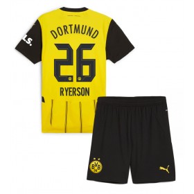 Borussia Dortmund Julian Ryerson #26 Hemmakläder Barn 2024-25 Kortärmad (+ Korta byxor)